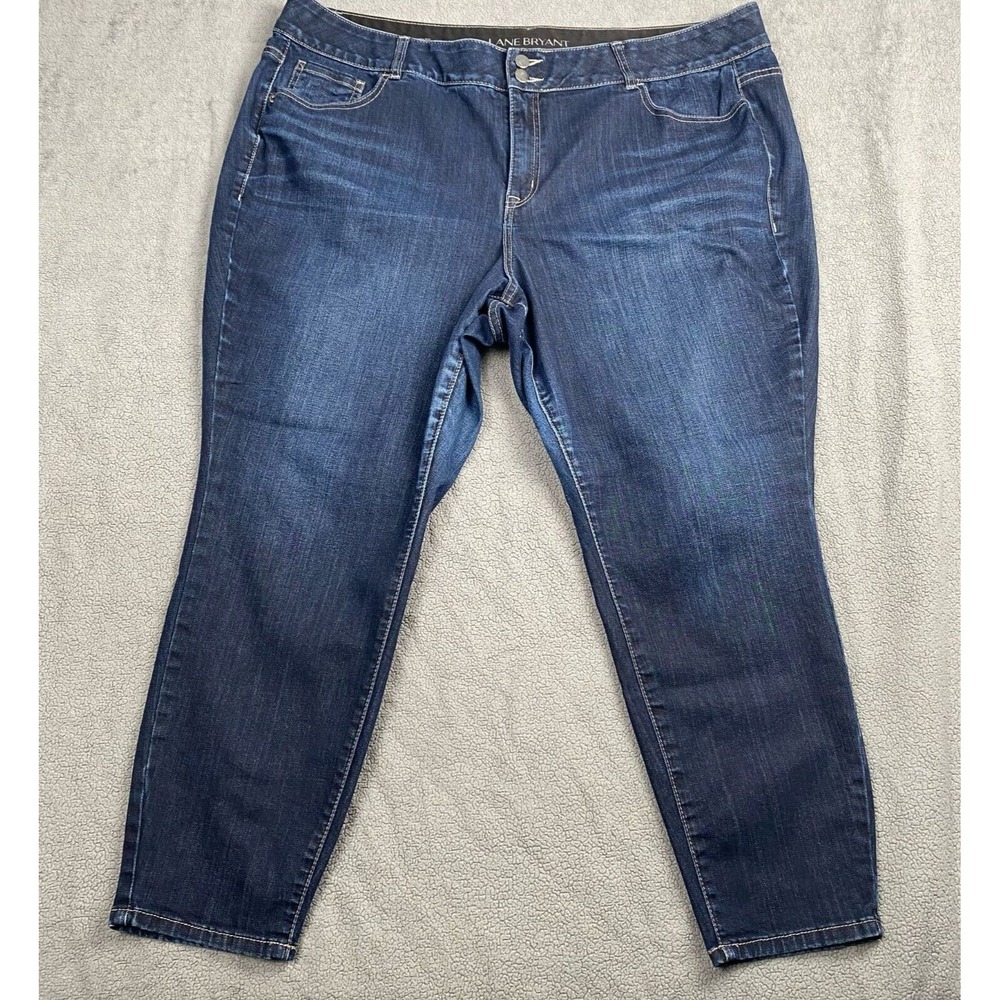 Lane Bryant Women's Size 24 Blue Plus High-Rise Stretch Skinny‎ Jeans - Picture 11 of 13